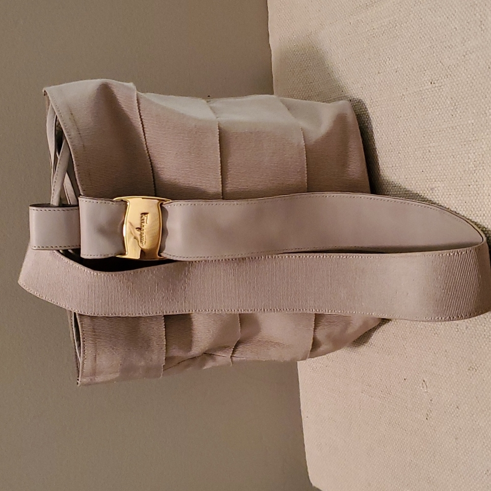Ferragamo tiered drawstring bucket bag